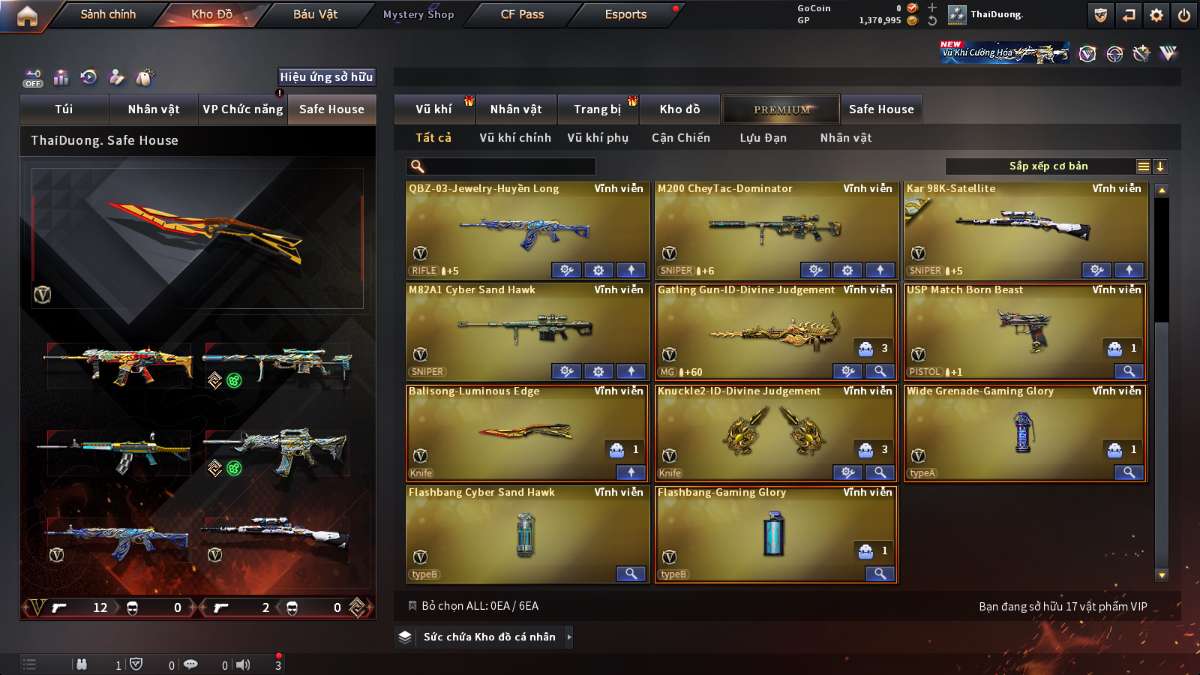 shop acc cf uy tin gia re